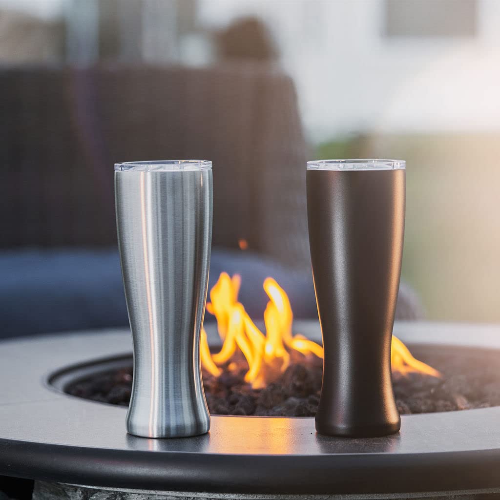 Set of 2 Stainless Steel 16oz Pilsner Tumbler